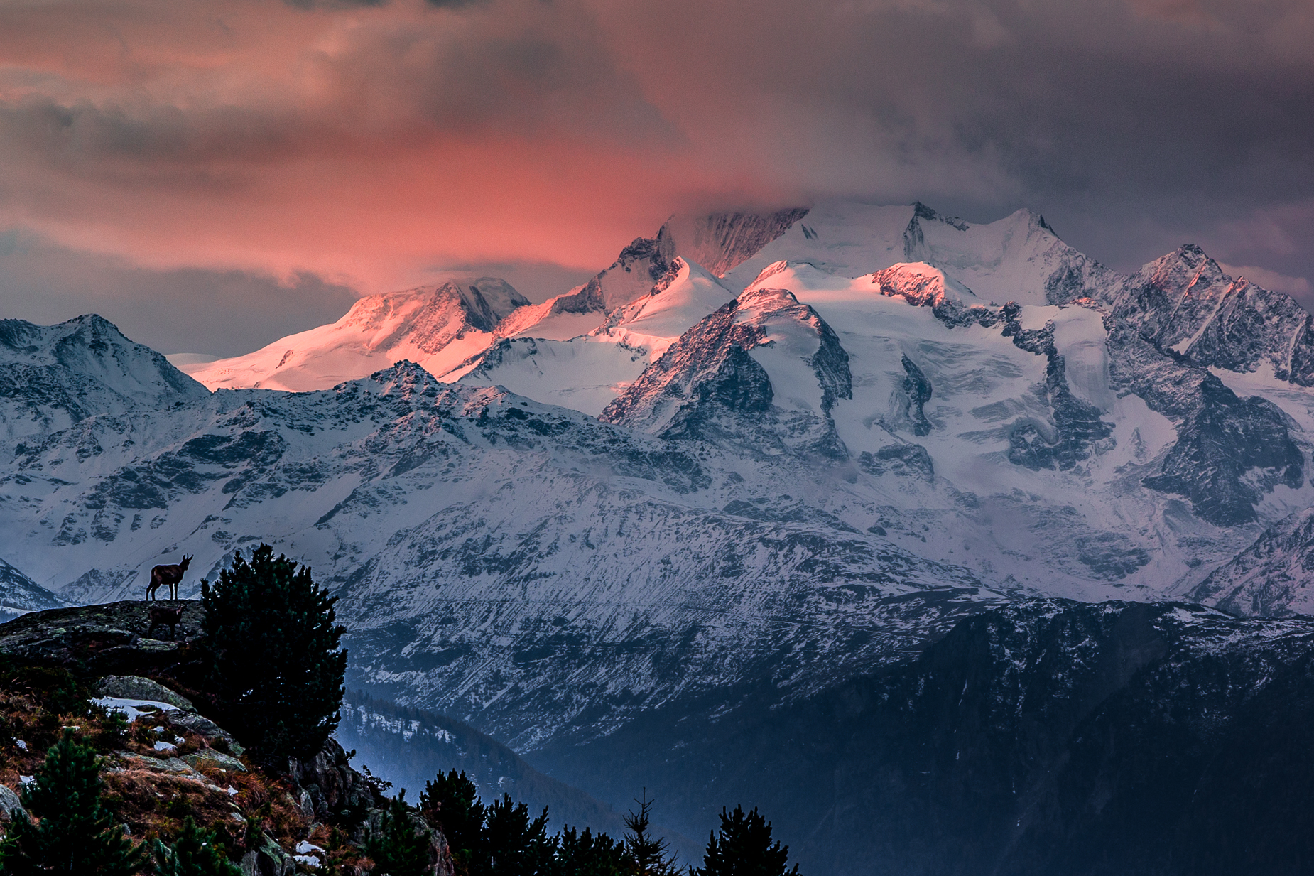 Aletsch Berge Wallis — Landschaftsfotografie Fotoworkshop