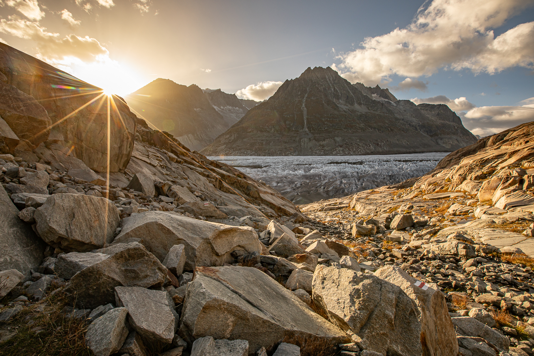 Aletschgletscher blaue Stunde Wallis — Fotografie Workshop