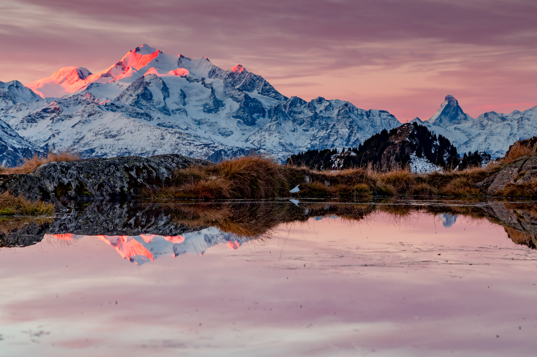 Aletschgletscher Herbst Arve — Fotoworkshop Wallis