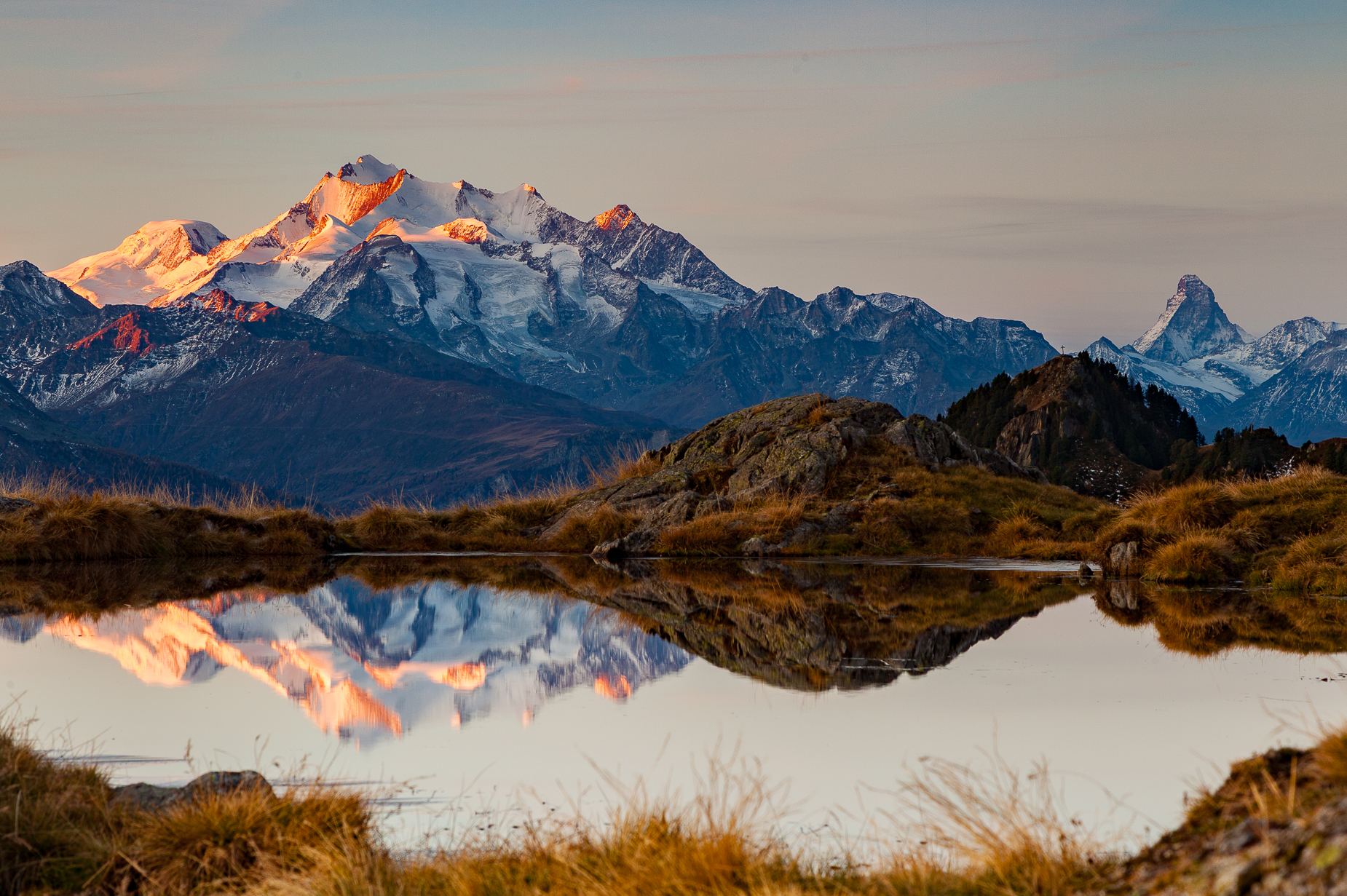 Aletschgletscher Herbst Lärchen Wallis — Fotoworkshop Lightexplorers