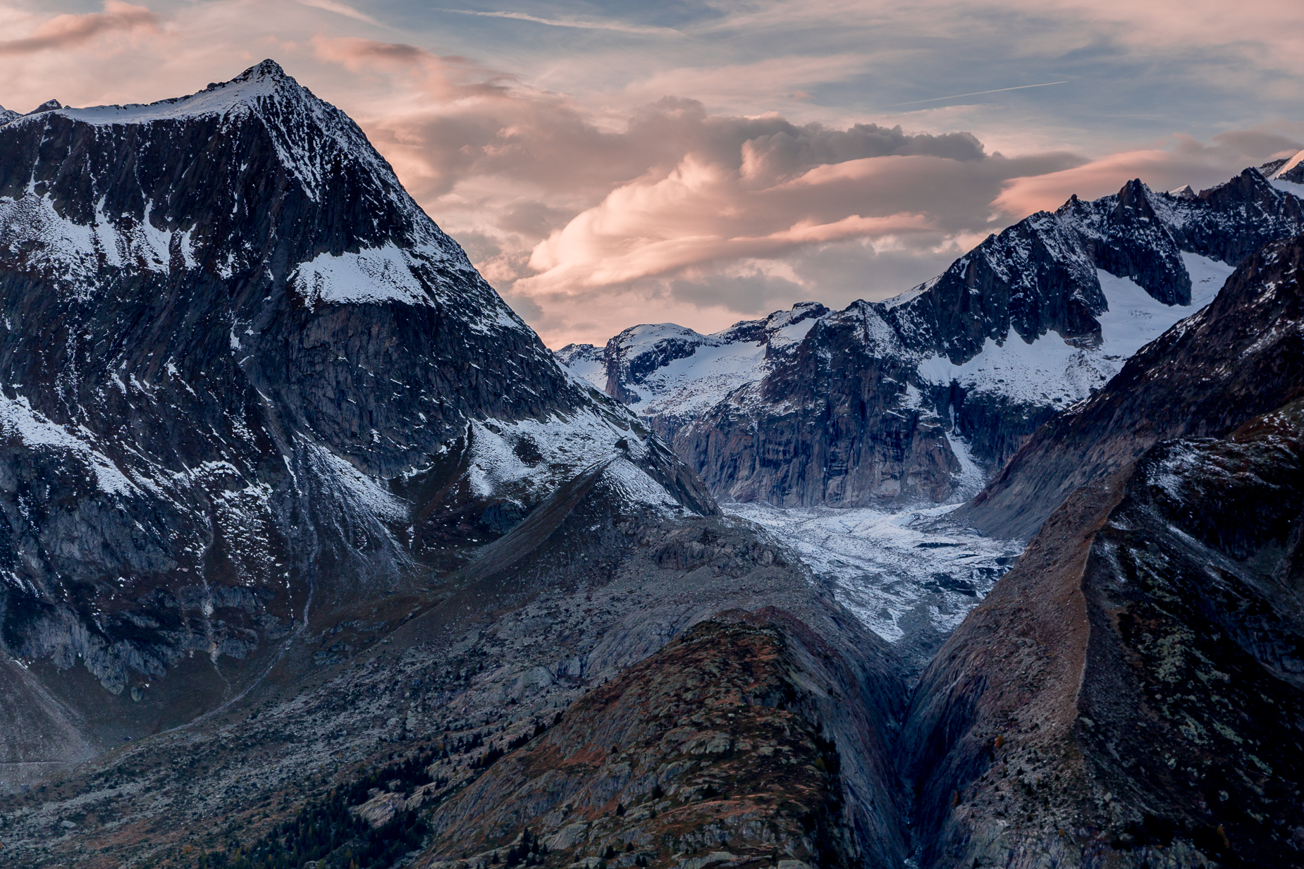 Aletschgletscher Lichtstimmung Wallis — Fotoworkshop Lightexplorers