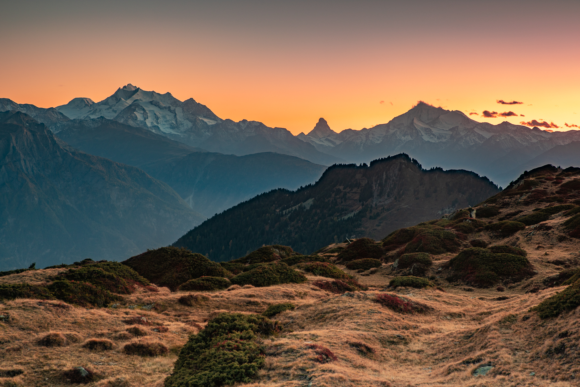 Aletschregion Ausblick Wallis — Landschaftsfotografie Workshop