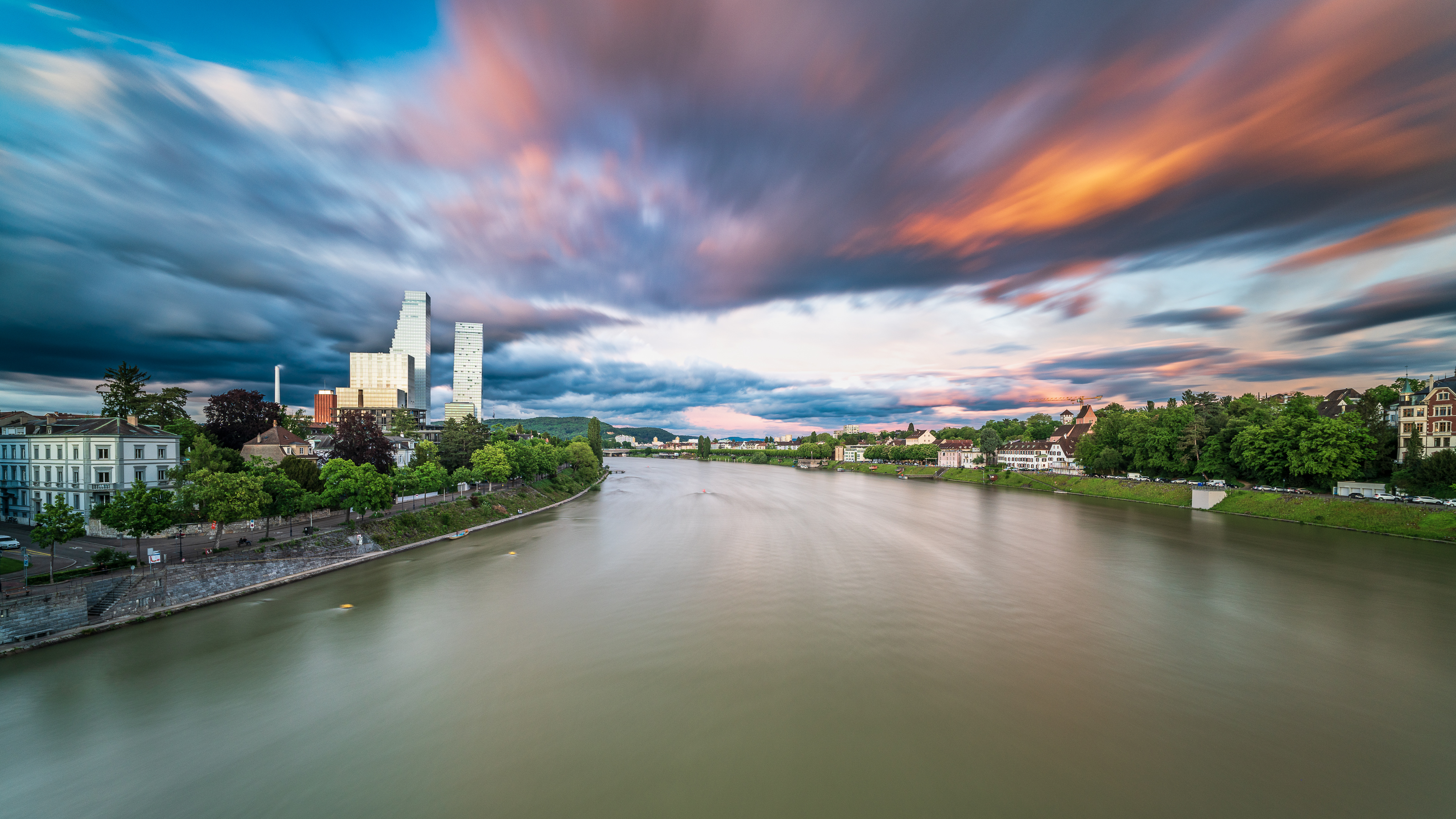 ND-Filter Fotografie am Rhein Basel — Fotoworkshop Lightexplorers