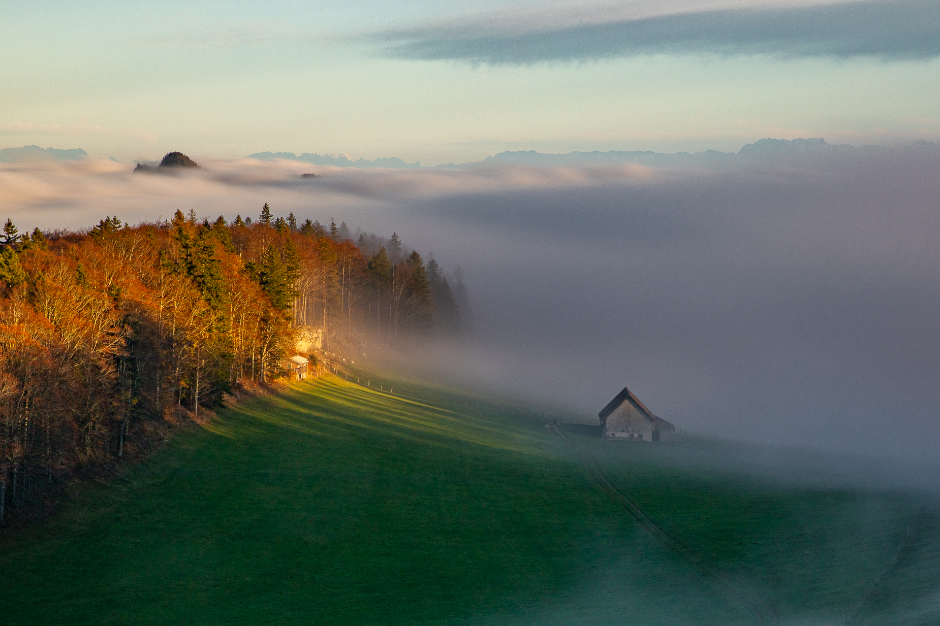 Herbst Baselbiet Stimmung — Landschaftsfotografie Fotoworkshop