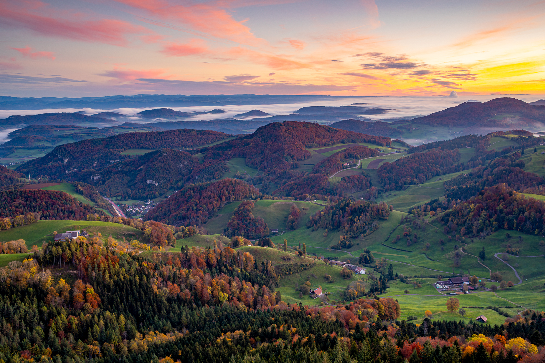 Herbst Baselland Laub — Landschaftsfotografie Fotoworkshop