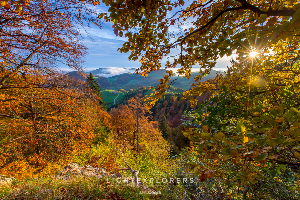 Herbstfarben Baselbiet Berge Jura — Fotografie Workshop