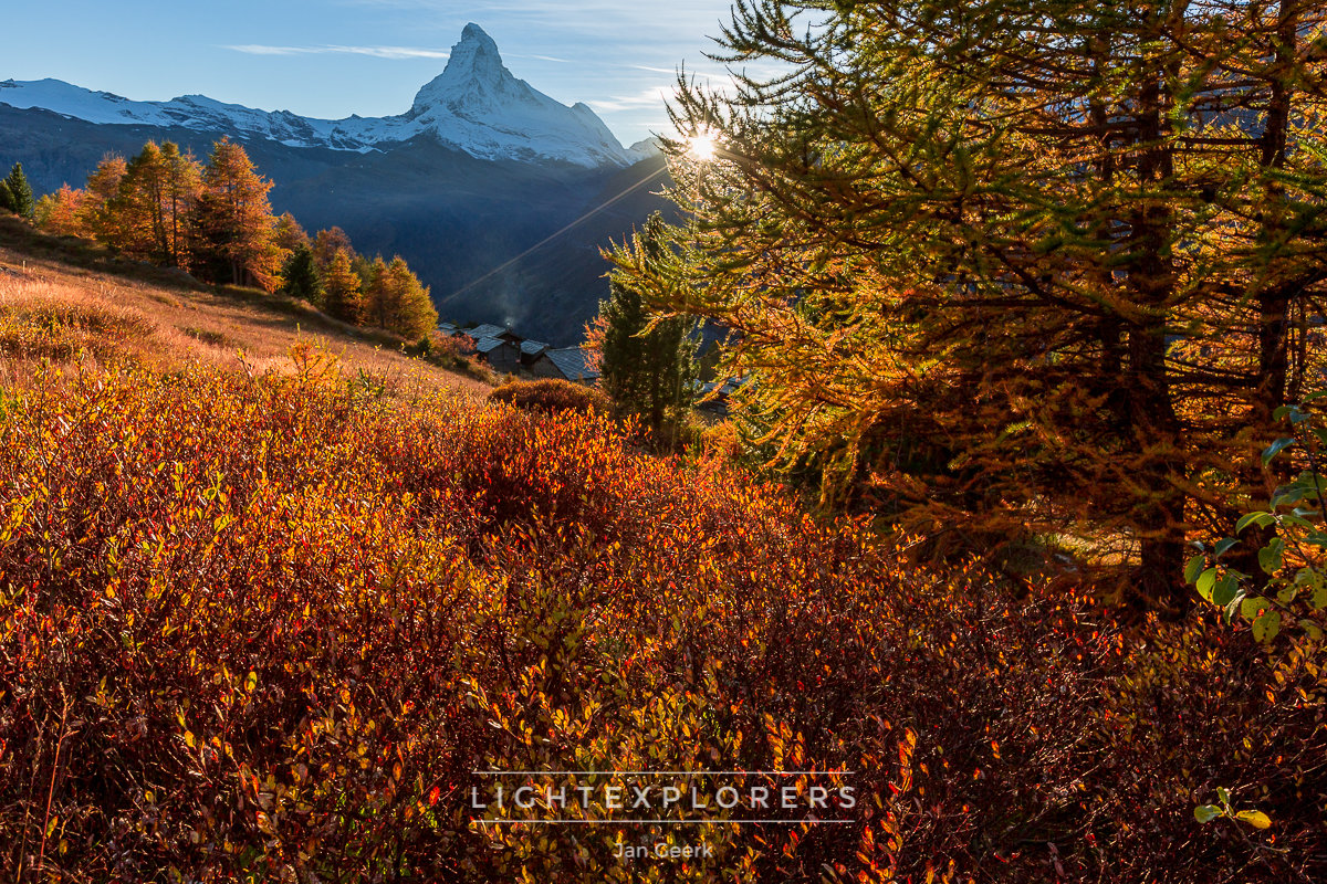 Matterhorn Zermatt Herbst — Landschaftsfotografie Fotoworkshop