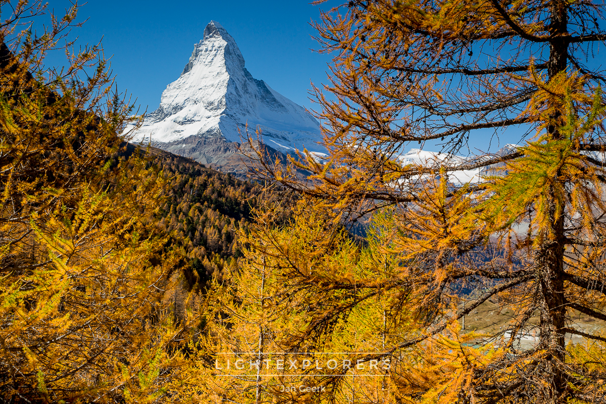 Matterhorn Zermatt Herbst Schnee — Fotografie Workshop