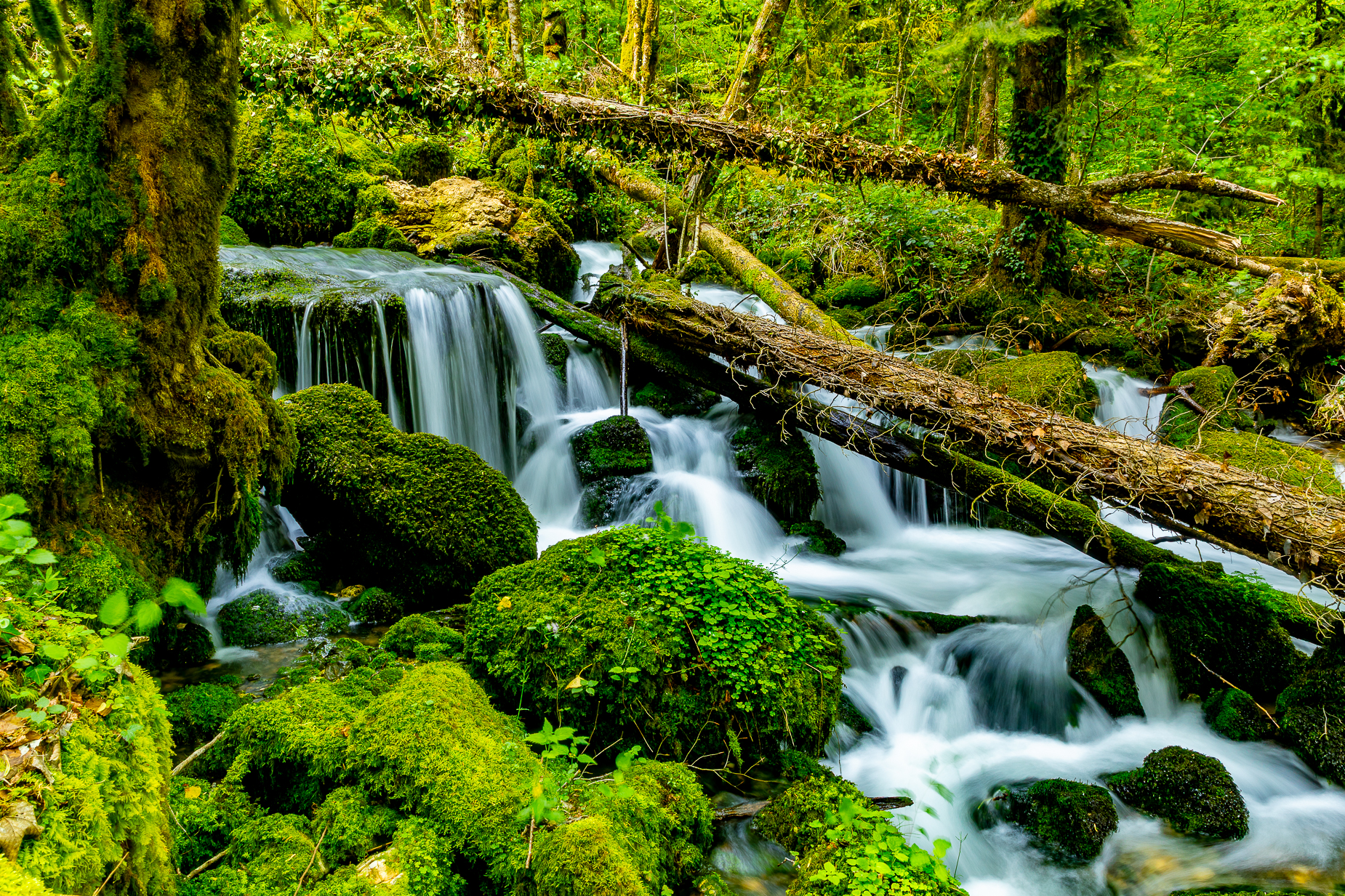 Jura Wasserfall Langzeitbelichtung — Fotoworkshop Schweiz