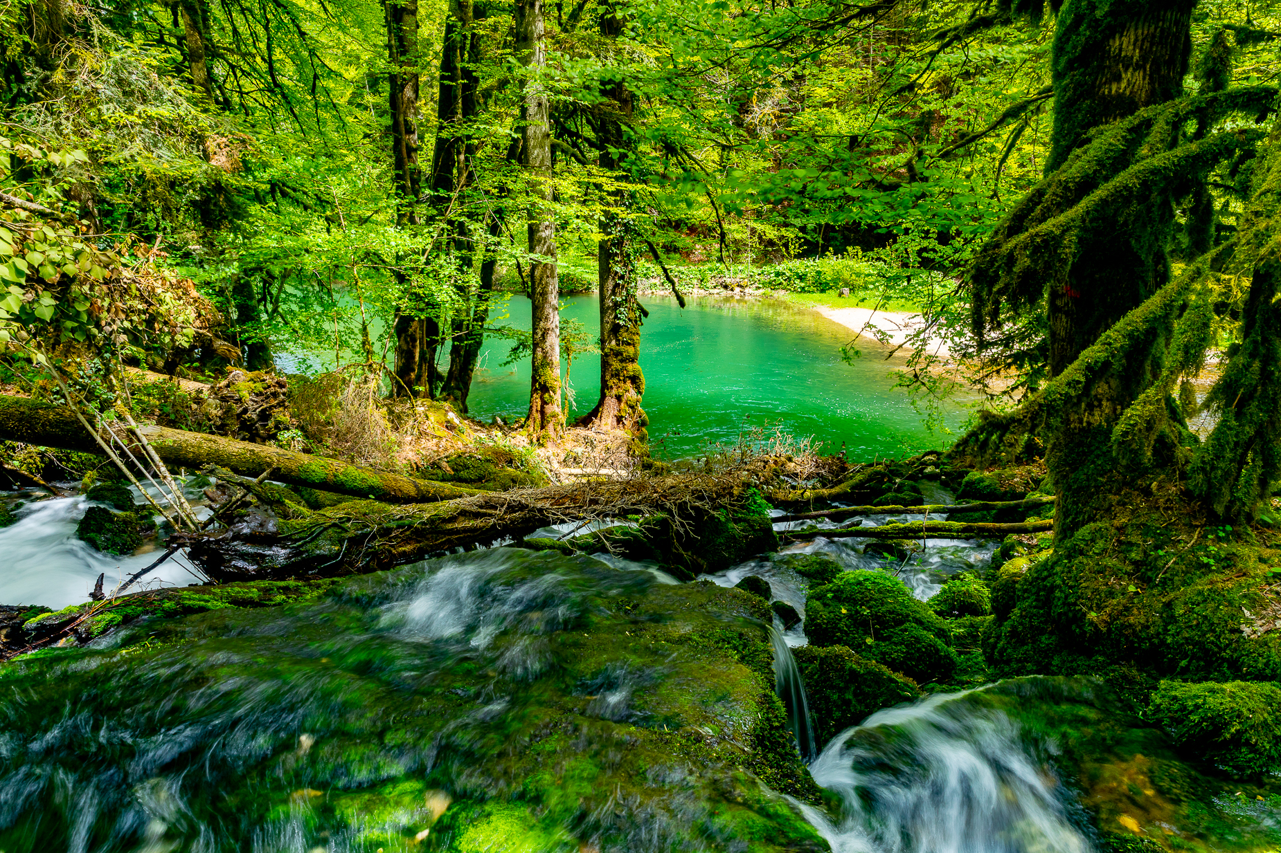 Wasserläufe Jura seidiger Effekt — Fotografie Langzeitbelichtung